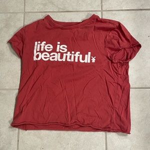 Dutch Bros “Life is Beautiful” Crop Top